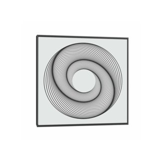 Quadro Outlet - Geometria IV 40x40cm Moldura Preta - 30% Off