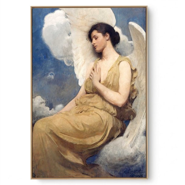 Quadro Decorativo Reprodução Pintores - Abbott Handerson - Figura Alada I