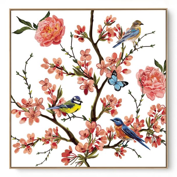 Quadro Decorativo Jardim Vintage