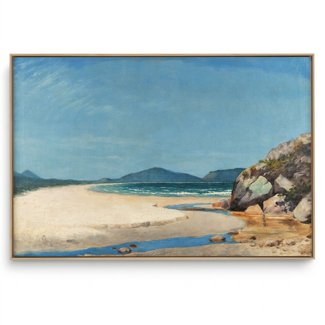 Quadro Decorativo Reprodução Pintores - Almeida Junior - Marinha, Guarujá