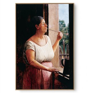 Quadro Decorativo Reprodução Pintores - Almeida Junior - Nhá Chica