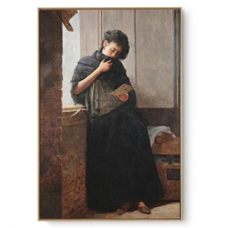 Quadro Decorativo Reprodução Pintores - Almeida Júnior - Saudade