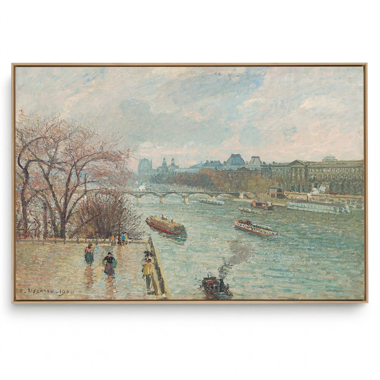 Quadro Decorativo Reprodução Pintores - Camille Pissarro - Louvre