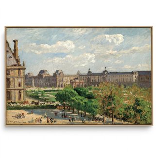 Quadro Decorativo Reprodução Pintores - Camille Pissarro -Place du Carrousel