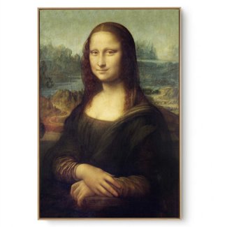 Quadro Decorativo Reprodução Pintores - Leonardo da Vinci - Mona Lisa