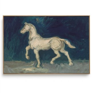 Quadro Decorativo Reprodução Pintores - Van gogh - Cavalo