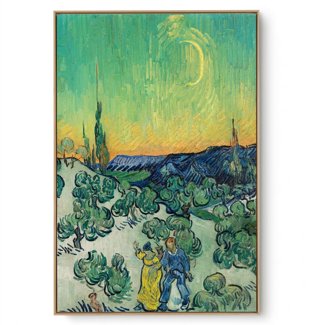 Quadro Decorativo Reprodução Pintores - Van Gogh Passeio ao Crepúsculo