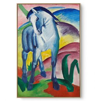 Quadro Decorativo Reprodução Pintores - Franz Marc - Cavallo Blu