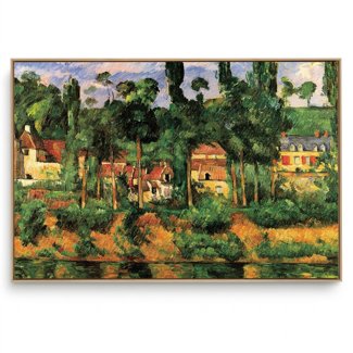Quadro Decorativo Reprodução Pintores - Paul Cézanne - Le château de médan