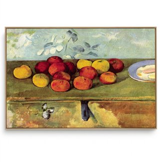 Quadro Decorativo Reprodução Pintores - Paul Cézanne - Apples and biscuits