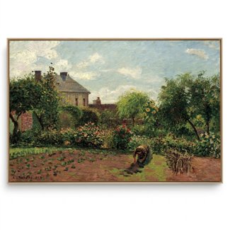 Quadro Decorativo Reprodução Pintores - Camille Pissarro - Garden