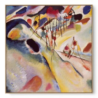 Quadro Decorativo Reprodução Pintores - Kandinsky Paisagem