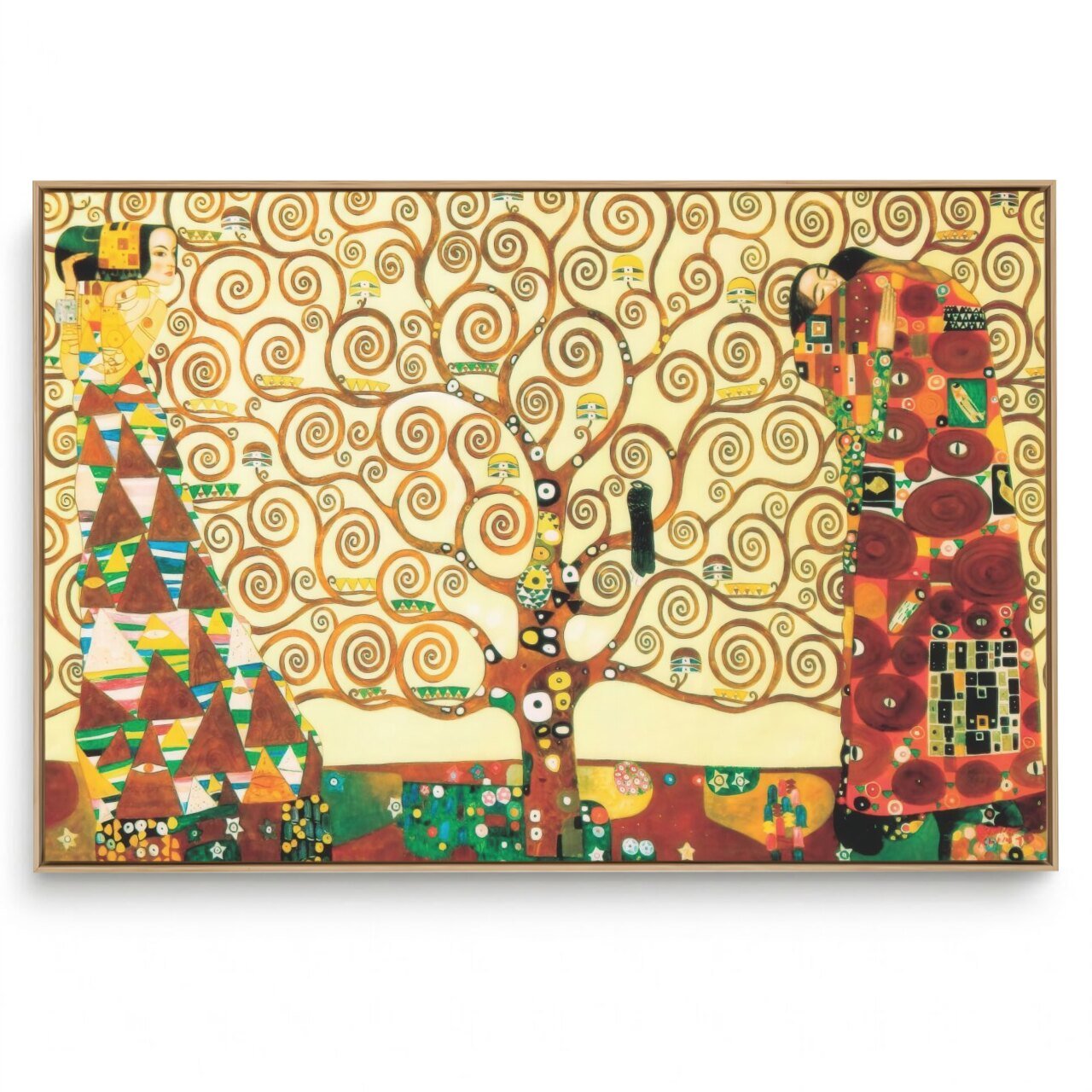 Quadro Decorativo Reprodução Pintores -  Klimt  Árvore da Vida