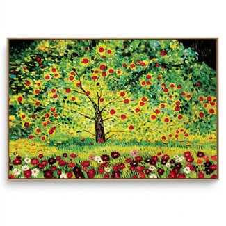 Quadro Decorativo Reprodução Pintores - Klimt - Árvore de Maçãs