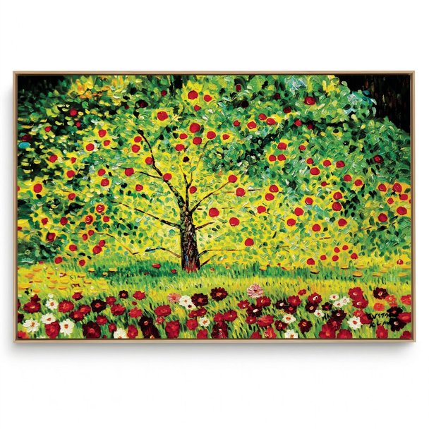 Quadro Decorativo Reprodução Pintores - Klimt - Árvore de Maçãs
