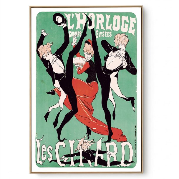 Quadro Decorativo Reprodução Pintores - Lautrec - L'HORLOGE