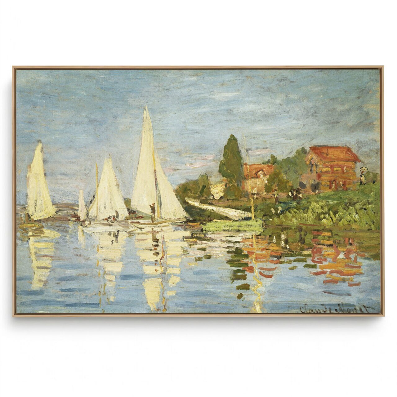 Quadro Decorativo Reprodução Pintores - Claude Monet - Nascer do Sol