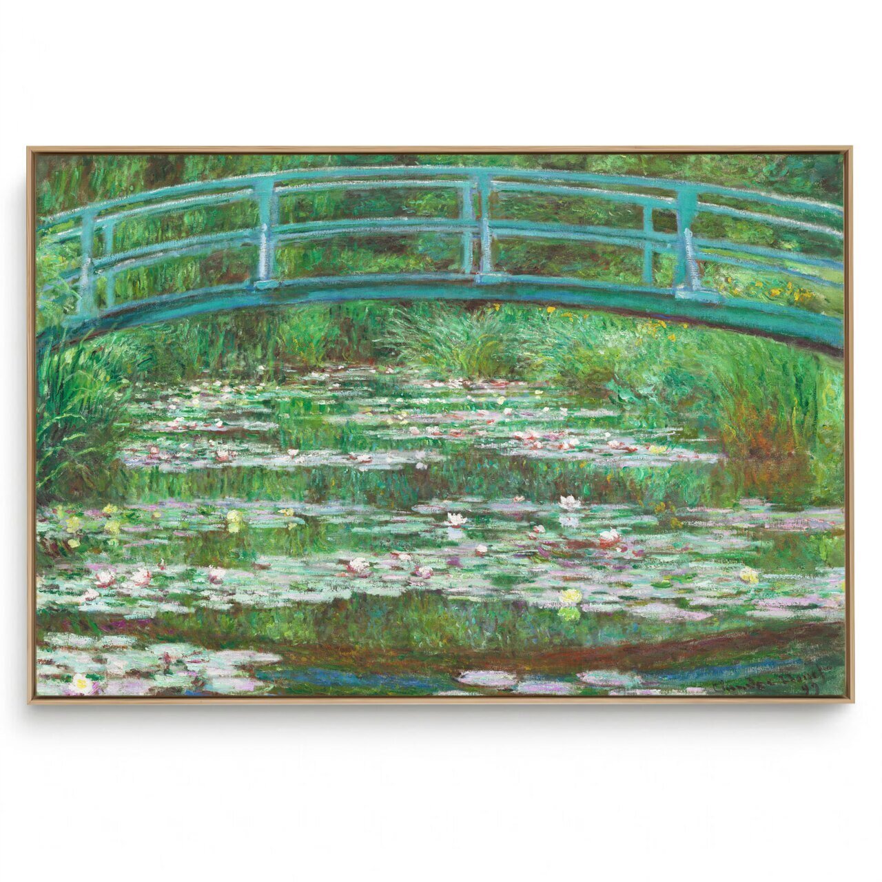 Quadro Decorativo Reprodução Pintores - Claude Monet - The Japanese Footbridge