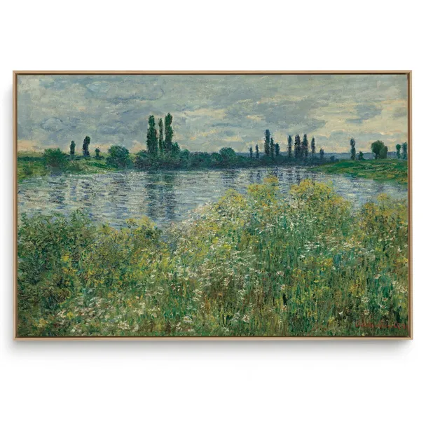 Quadro Decorativo Reprodução Pintores - Claude Monet - Banks of the Seine