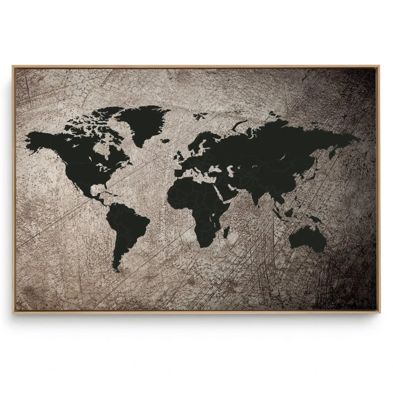 Quadro Decorativo Mapas  Mapa Mundi 