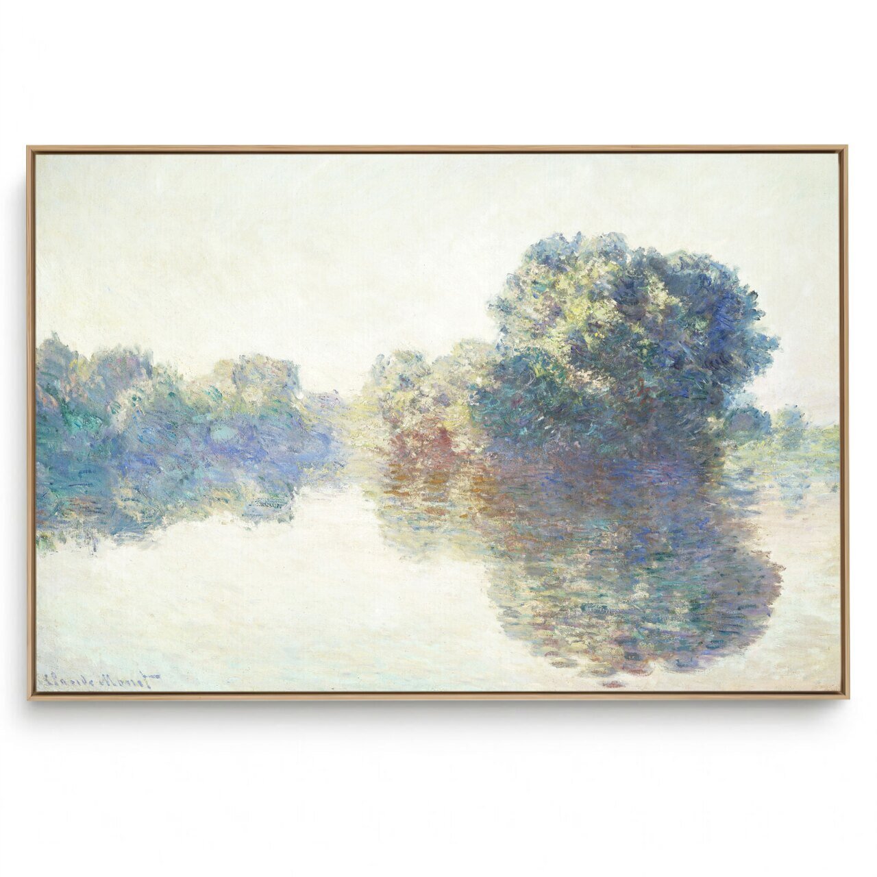 Quadro Decorativo Reprodução Pintores - Claude Monet - The Seine at Ginervy
