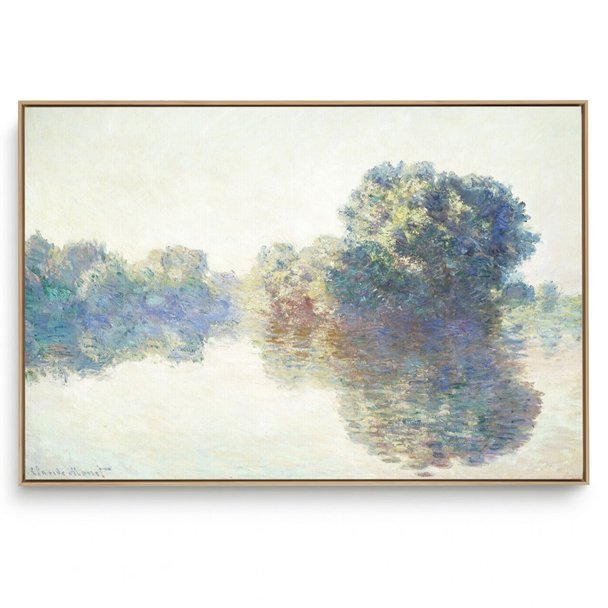 Quadro Decorativo Reprodução Pintores - Claude Monet - The Seine at Ginervy