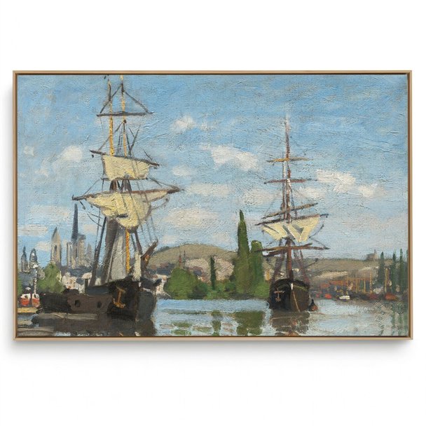 Quadro Decorativo Reprodução Pintores - Claude Monet - Ships