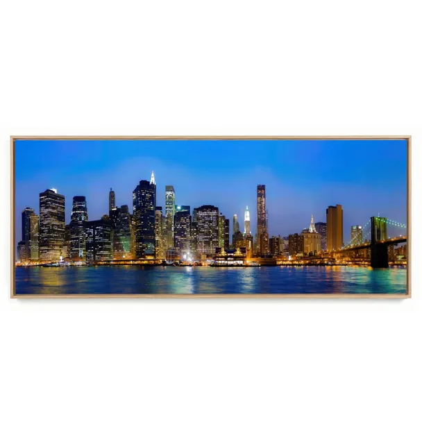 Quadro Decorativo Panorâmico Paisagem Nova York 1