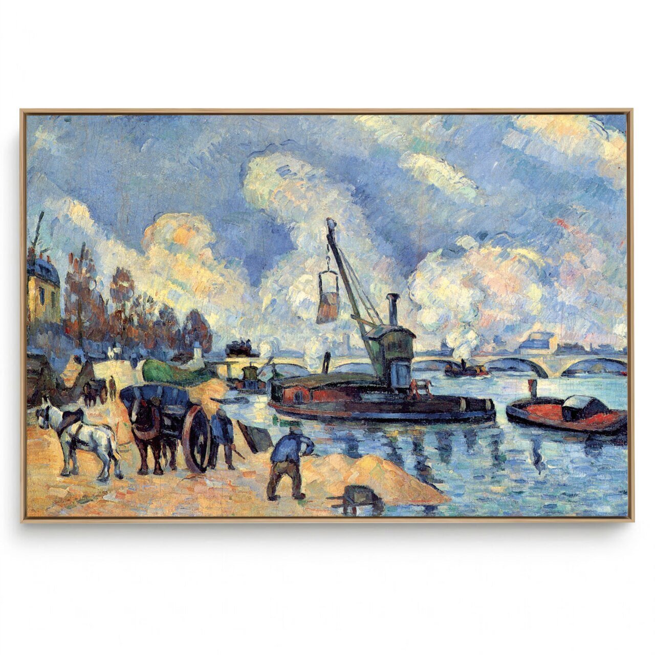 Paul Cezanne、BETHSABEE、画集画、新品額装付 Compre Quadro Decorativo Reprodução Pintores - Paul Cézanne - The