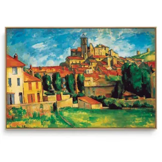 Quadro Decorativo Reprodução Pintores - Paul Cézanne - Gardanne