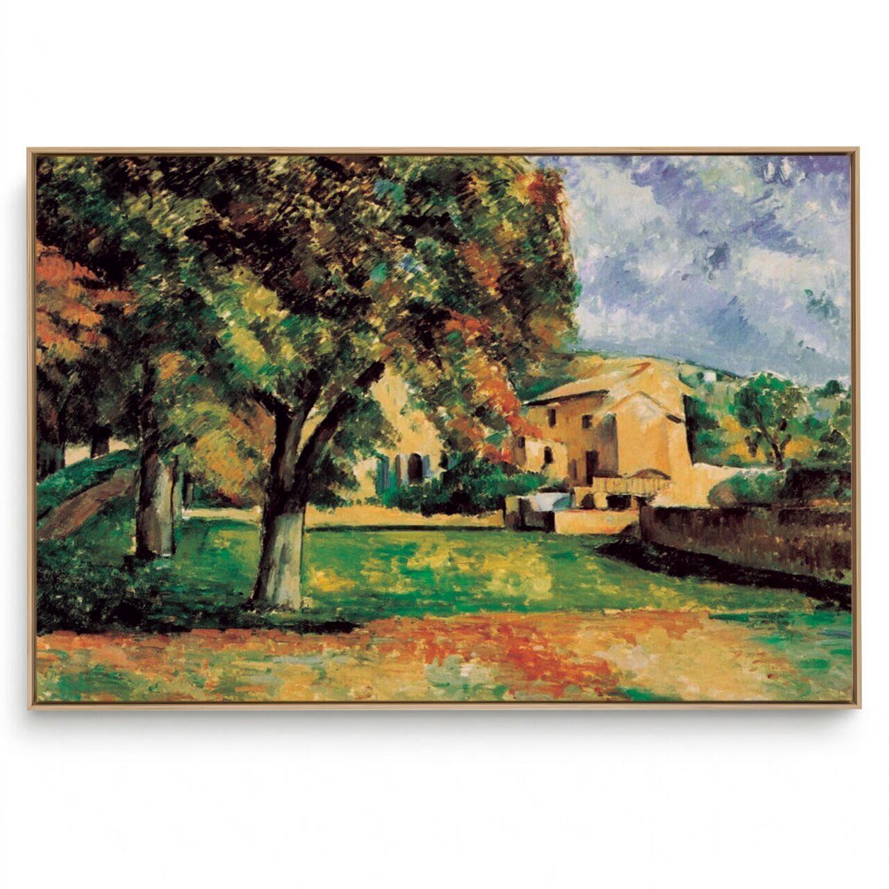 Quadro Decorativo Reprodução Pintores -  Paul Cézanne - Trees in a Park
