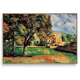 Quadro Decorativo Reprodução Pintores - Paul Cézanne - Trees in a Park