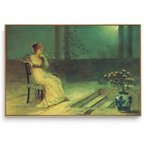 Quadro Decorativo Reprodução Pintores - Atkinson - Maria no Terraço