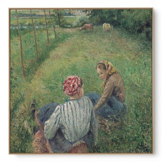 Quadro Decorativo Reprodução Pintores - Camille Pissarro - Young Peasant