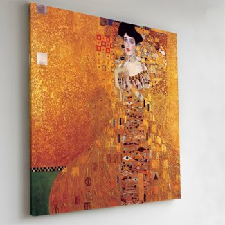 Quadro Outlet - Klimt Adele 70x70cm Borda Infinita - 30% Off