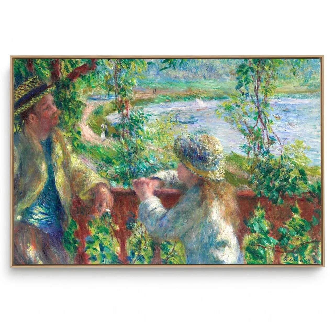  Quadro Decorativo Reprodução Pintores - RENOIR Perto do Lago