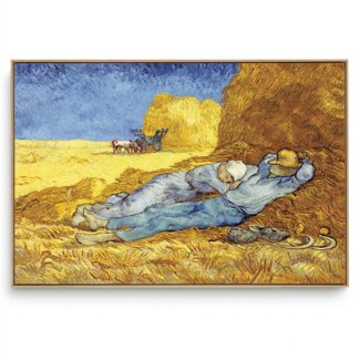 Quadro Decorativo Reprodução Pintores - Van gogh - A Sesta Depois de Millet