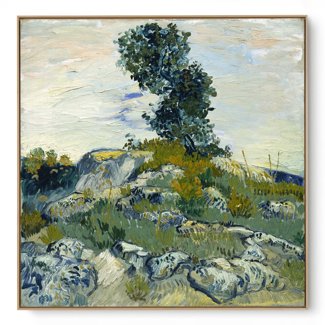 Quadro Decorativo Reprodução Pintores - Van Gogh - As Pedras