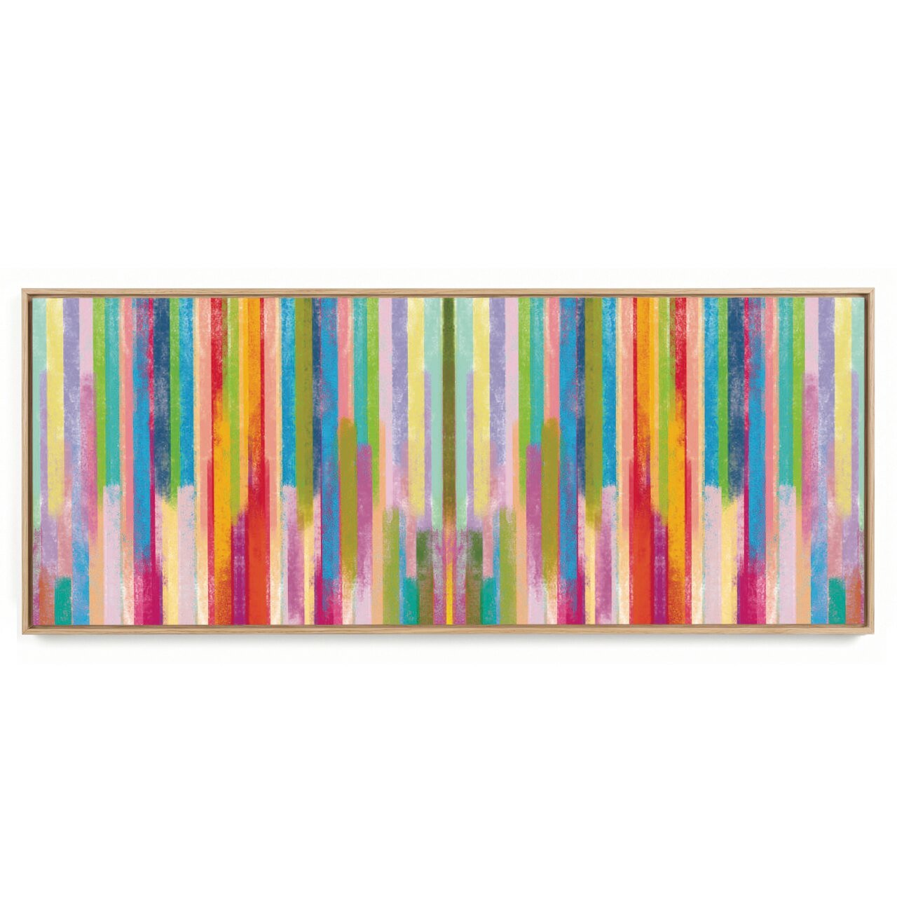 Quadro Decorativo Abstrato Panorâmico Line Color