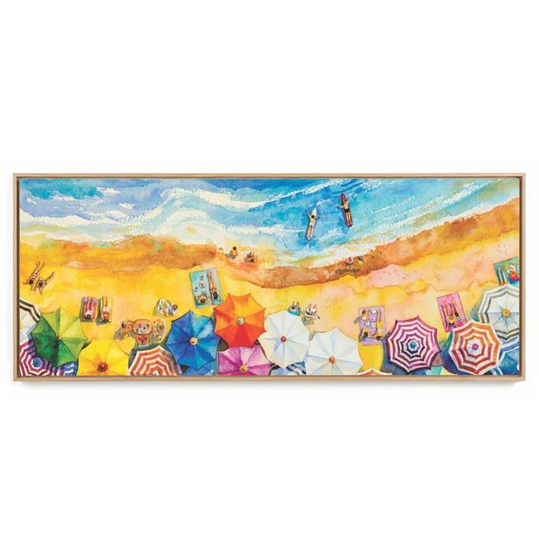 Quadro Decorativo Panorâmico Paisagem Praia