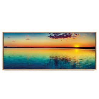 Quadro Decorativo Panorâmico Paisagem Por do Sol 2