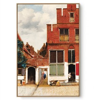 Quadro Decorativo Reprodução Pintores - Vermeer- The Little Street 1658