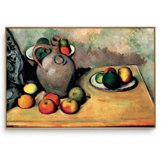 Quadro Decorativo Reprodução Pintores - Paul Cézanne - Table with Fruit