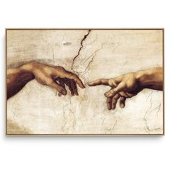 Quadro Decorativo Reprodução Pintores - Michelangelo - A Criação
