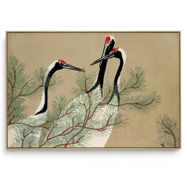 Quadro Decorativo Reprodução Pintores - Kamisaka - Flores I