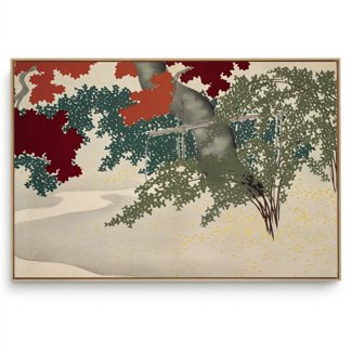 Quadro Decorativo Reprodução Pintores - Kamisaka - Flowers I