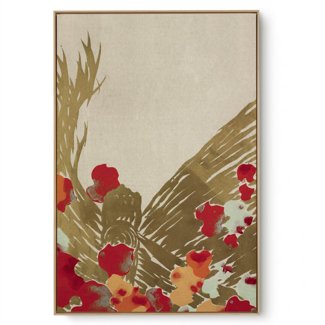 Quadro Decorativo Reprodução Pintores - Kamisaka - Flowers II