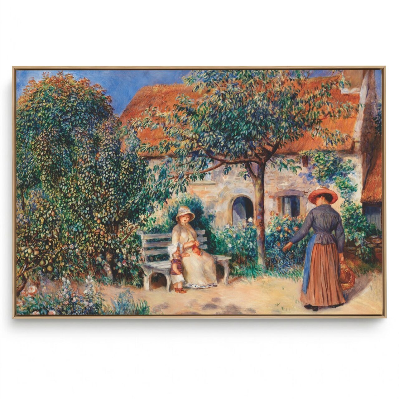 Quadro Decorativo Reprodução Pintores - RENOIR -  Na Bretanha 