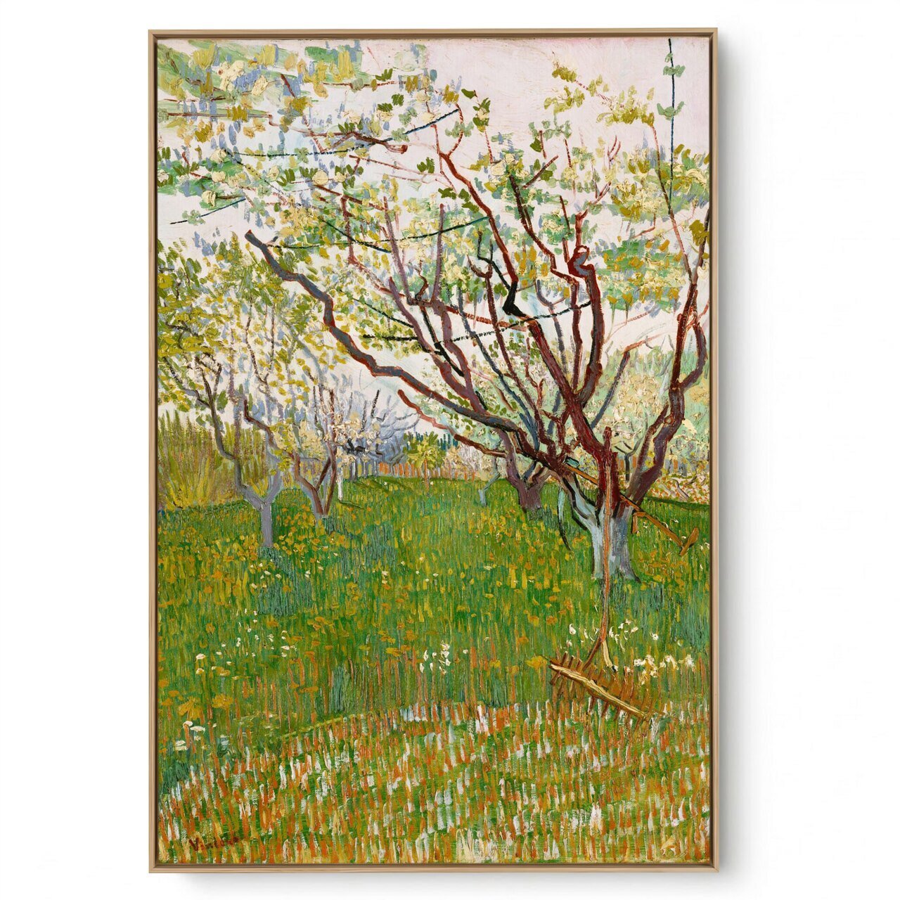 Quadro Decorativo Reprodução Pintores - Van Gogh - The Flowering Orchard