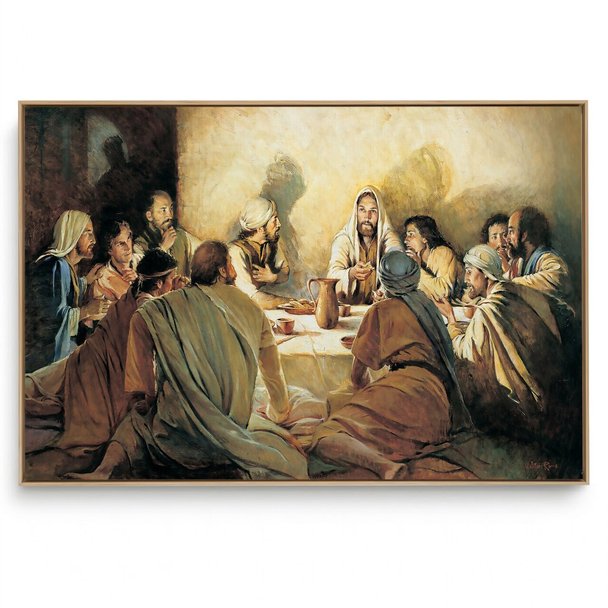 Quadro Decorativo Religioso Santa Ceia